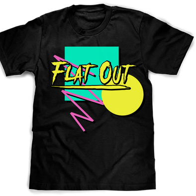 Flat Out Logo Black T-Shirt